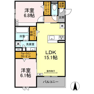 【間取り】 | カサ　クアルト