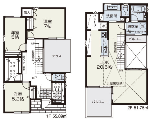 武蔵野市吉祥寺北町3丁目　建築条件無し売地　残2区画の参考プラン|1号地参考プラン

現地ご見学希望・資料請求などお気軽にお問い合わせ下さい！
03-5990-5201