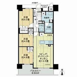 【間取り】 | ジオ江坂垂水町