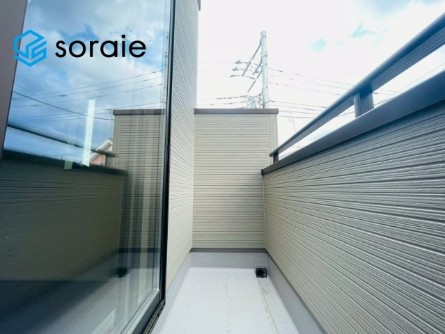 所沢市上新井第14期　新築戸建　全6棟　1号棟のバルコニー|4月20日撮影