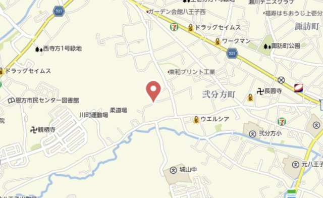 祝　成約済み　八王子市　川町　中古戸建の地図|～仲介手数料無料☆八王子ひなた不動産～八王子市川町　中古戸建