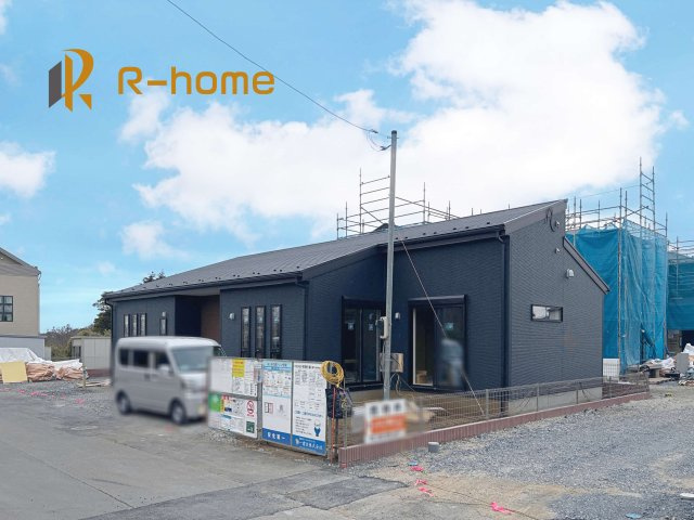ひたちなか市田宮原1期　新築戸建て　1号棟の外観|ご予約を頂ければ、『平日』はもちろん『早朝』や『夜間』もご見学可能です♪お気軽にお申し付けください♪