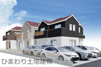 【外観】 | 藤沢市亀井野  1号棟 8期 | イメージパース（完成時に現況と異なる場合は現況優先となります）