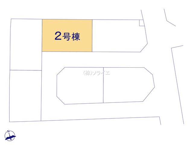 所沢市上新井第14期　新築戸建　全5棟　2号棟の区画図