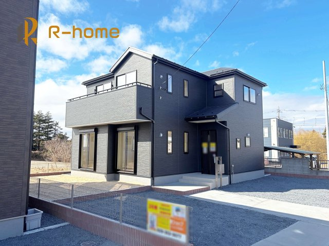 ひたちなか市田宮原1期　新築戸建て　3号棟の外観|建物完成いたしました！ご予約で『平日』や『夕方』などでもご見学可能です！