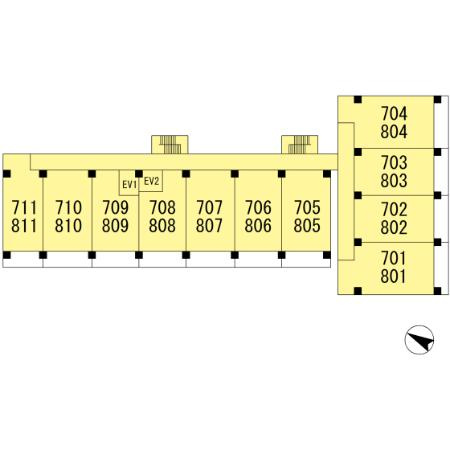 リーラ横浜川和町の区画図