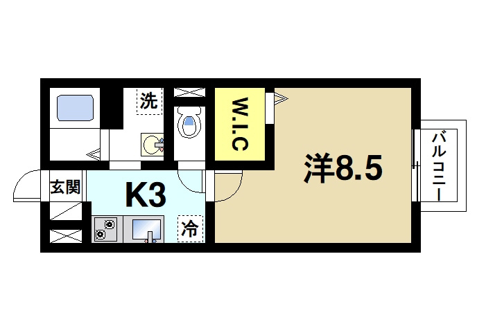 サンロイヤル　Ⅰの間取り|収納も十分に有ります