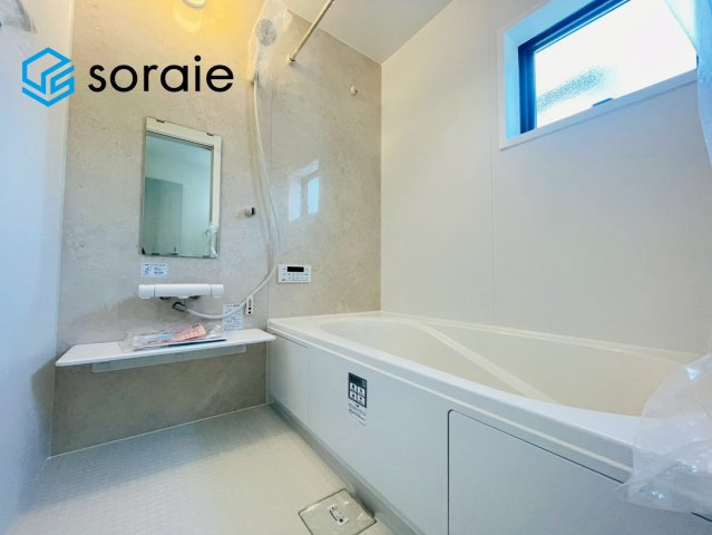 所沢市上新井第14期　新築戸建　全6棟　5号棟の浴室|4/20　撮影