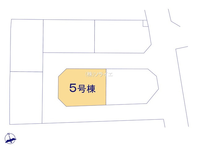所沢市上新井第14期　新築戸建　全6棟　5号棟の区画図