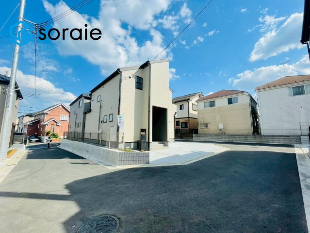 所沢市上新井第14期　新築戸建　全6棟　5号棟の前面道路含む現地写真|4/20　撮影