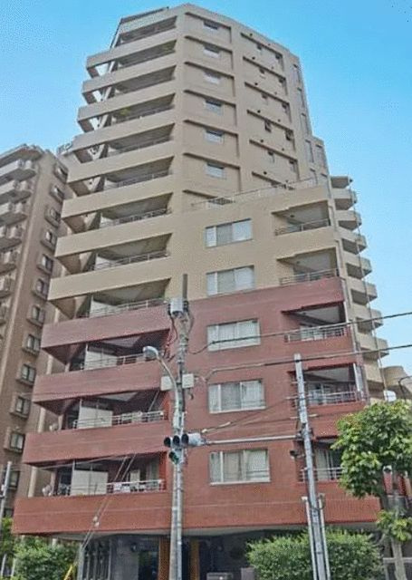 リシェ広尾の外観|外観は落ち着いています