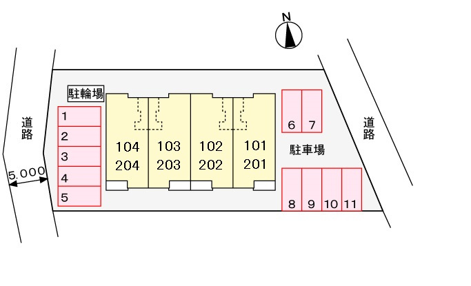 メゾンド・ラ・メールの区画図