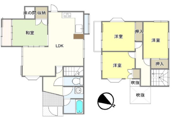 【間取り】 | 加古川市加古川町稲屋　中古戸建 | 4LDKです。