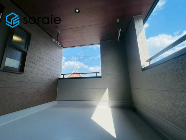 所沢市上新井第14期　新築戸建　全6棟　6号棟のバルコニー|4/20　撮影