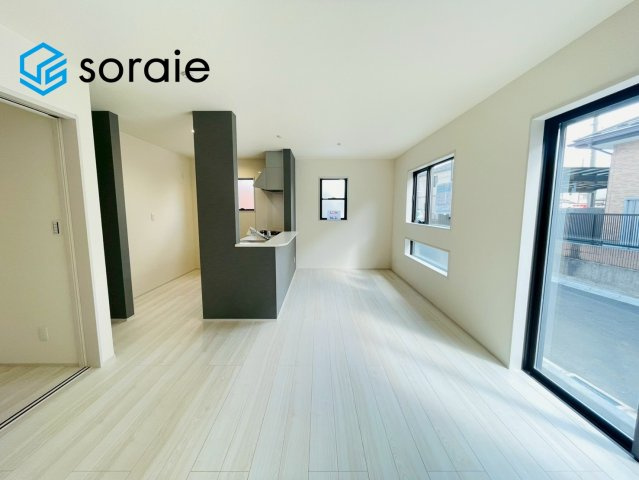 所沢市上新井第14期　新築戸建　全6棟　6号棟の居間・リビング|4/20　撮影