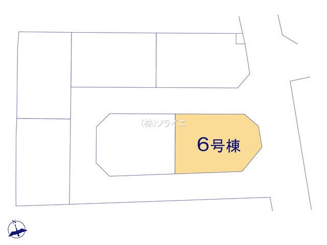 所沢市上新井第14期　新築戸建　全6棟　6号棟の区画図