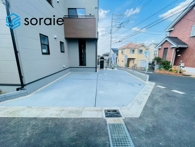 所沢市上新井第14期　新築戸建　全6棟　6号棟の駐車場|4/20　撮影