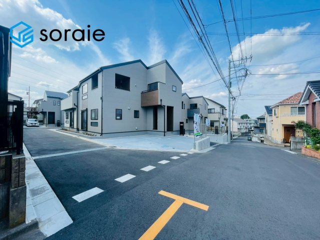 所沢市上新井第14期　新築戸建　全6棟　6号棟の前面道路含む現地写真|4/20　撮影