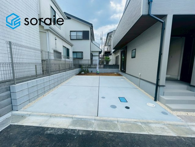 所沢市上新井第14期　新築戸建　全6棟　4号棟の駐車場|4/20　撮影