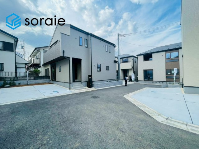 所沢市上新井第14期　新築戸建　全6棟　4号棟の前面道路含む現地写真|4/20　撮影