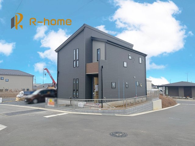 ひたちなか市船窪第3　新築戸建て　1号棟の外観|ご予約を頂ければ、『平日』はもちろん『早朝』や『夜間』もご見学可能です♪お気軽にお申し付けください♪