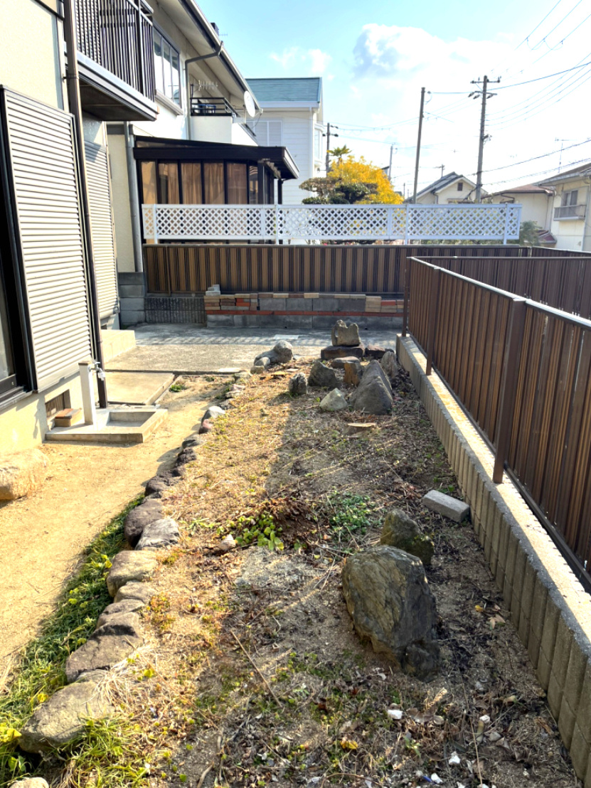 明石市朝霧台　中古戸建の庭|たまにはお庭で休日を過ごしてみるのもよいかもしれません