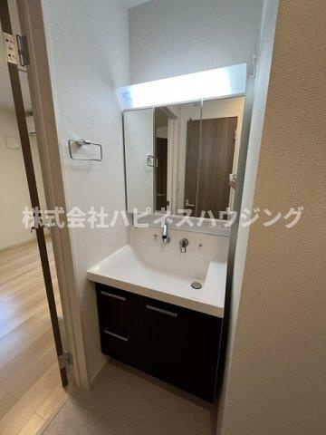 サニーコートＤ棟の洗面所|洗面所です
