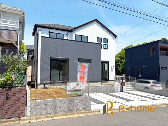 我孫子市古戸2期　新築戸建て　1号棟の外観|ご予約を頂ければ、『平日』はもちろん『早朝』や『夜間』もご見学可能です♪お気軽にお申し付けください♪