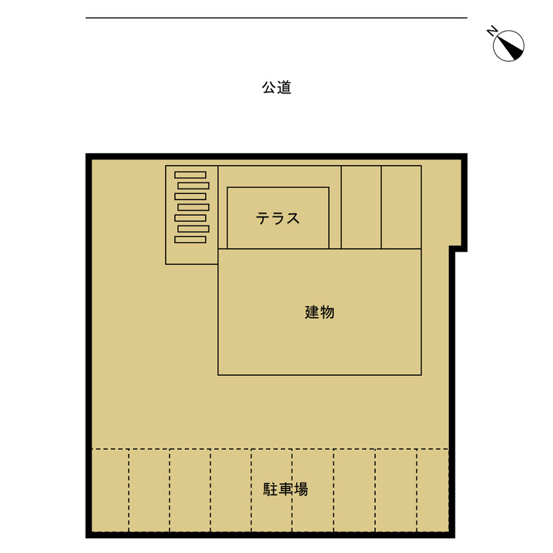青山3丁目店舗の区画図