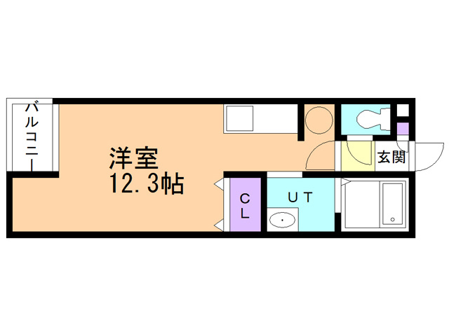 シャンブレット中島の間取り