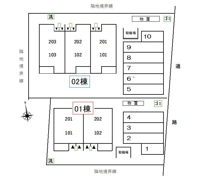 コージィープレイス　彩の区画図