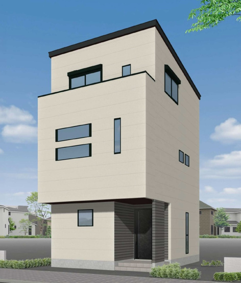 【外観パース】 | 明石市二見町福里　新築