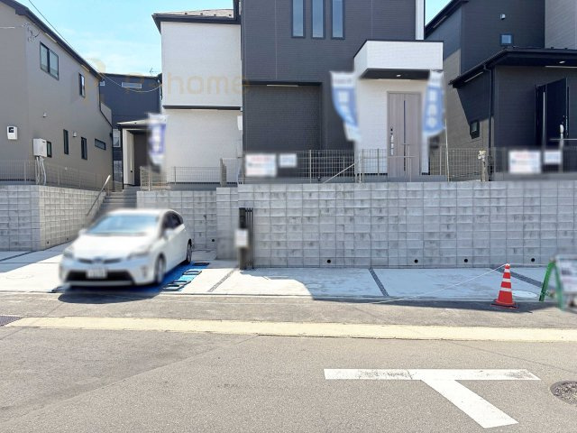 我孫子市台田4期　新築戸建て　2号棟の駐車場|カースペースは2台お停めいただけます♪
