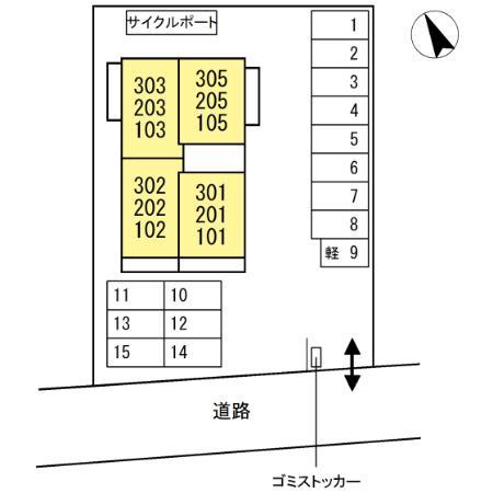 グレンディールⅢの区画図