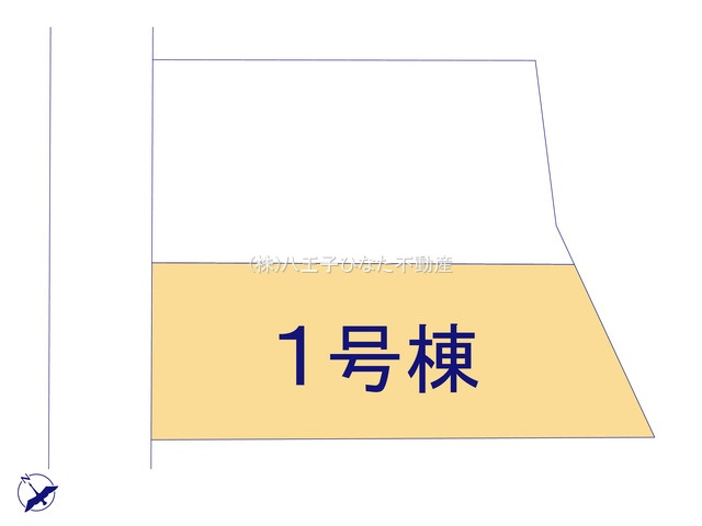 『八王子市新築戸建て』八王子市寺田町13-23【仲介手数料無料】　２期の区画図|～仲介手数料無料☆八王子ひなた不動産～八王子市寺田町　新築戸建て