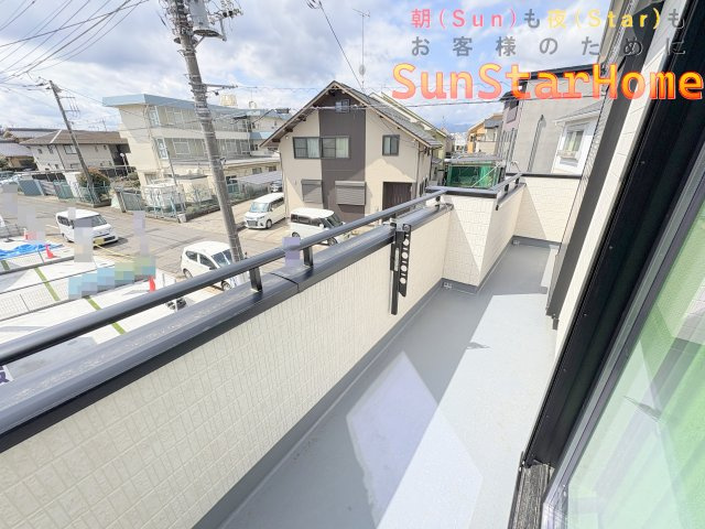 【サンスターホーム】青梅市新町4丁目　高性能新築戸建A号棟のバルコニー