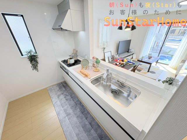 【サンスターホーム】青梅市新町4丁目　高性能新築戸建A号棟のキッチン