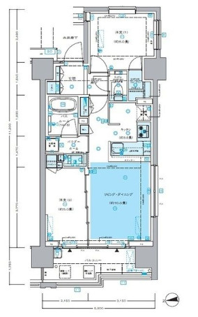 セントラルプレイス新宿御苑前の間取り|セントラルプレイス新宿御苑前