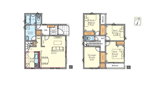 さいたま市大宮区大成町　1期　新築一戸建て　Fi-A　01
