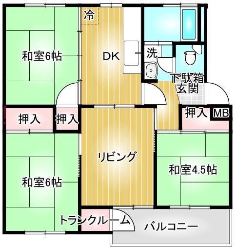 ＼価格改定しました／小幡ハイツ2棟の間取り