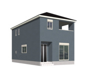 羽島市竹鼻町新築建売限定1邸！お車並列3台可能！広めのインナーバルコニーのあるお家！の画像