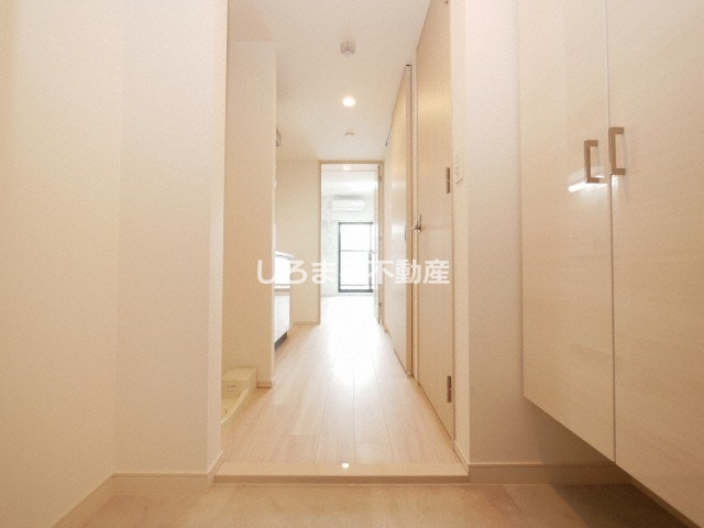 ジオエント福島野田の玄関