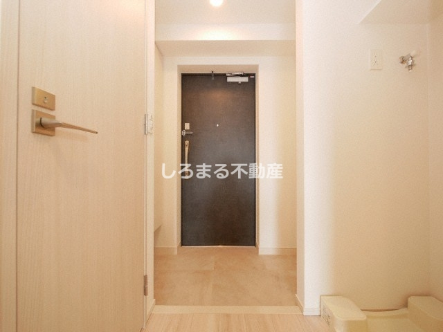 ジオエント福島野田の玄関