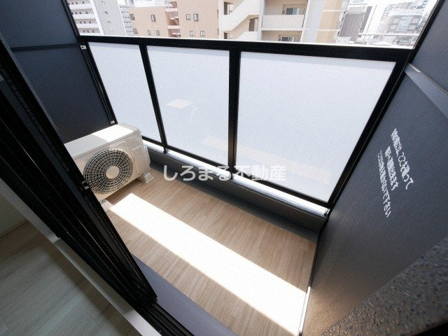 ジオエント福島野田のバルコニー