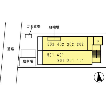COZY上汐の区画図