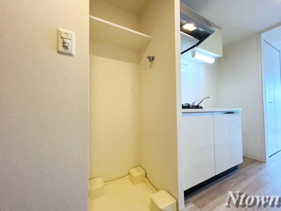 【設備】 | プレサンスTHE久屋大通レジェンド | 洗濯機置き場です。