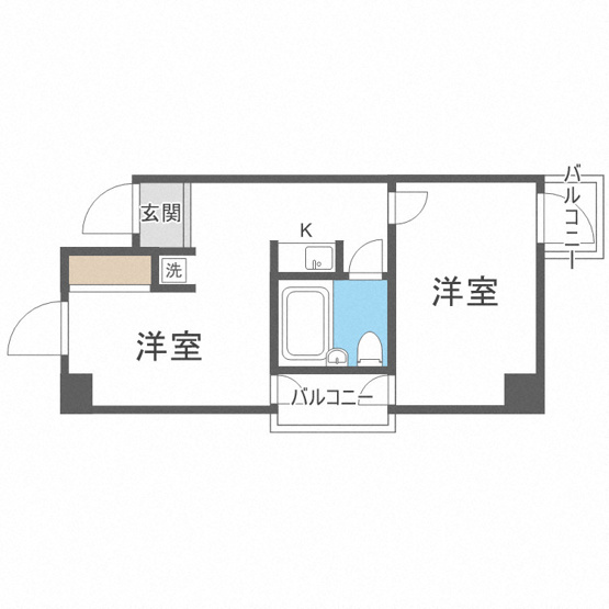 【間取り】 | ラ・ペール一番館