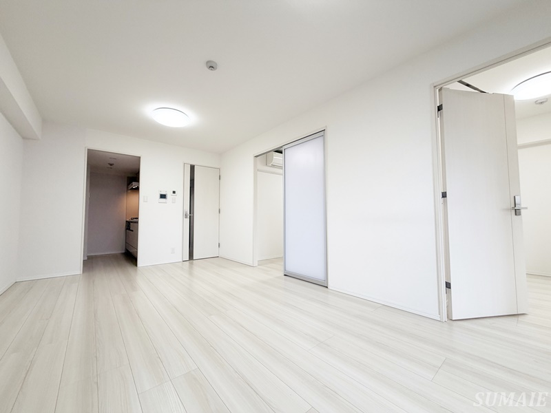 フュージョナル王子ＲＩＣＯＴＴの居間・リビング|別角度から見た14.6帖のリビングです☆