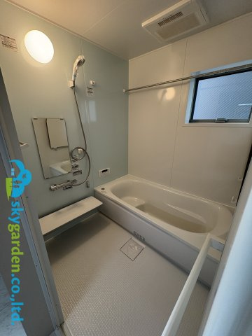 茅ヶ崎市萩園第2　新築戸建　全3棟2号棟の浴室|浴室乾燥機能・追炊き機能付いてます