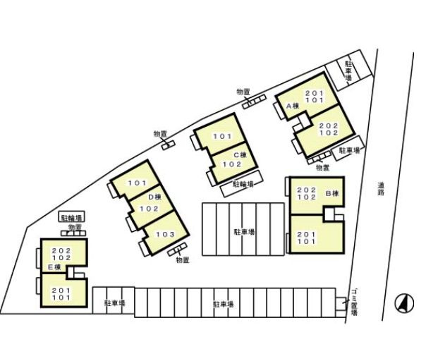 リビングタウン南仙北Bの区画図